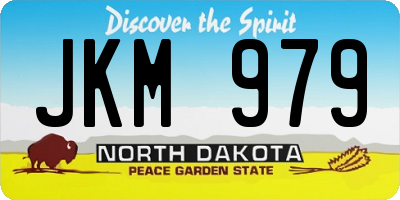 ND license plate JKM979