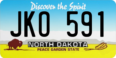 ND license plate JKO591