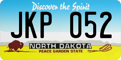 ND license plate JKP052