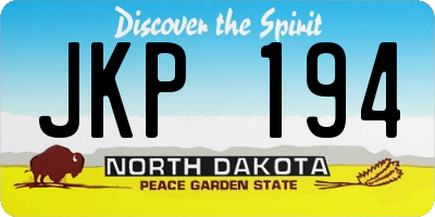 ND license plate JKP194