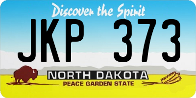 ND license plate JKP373