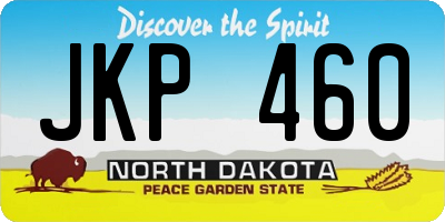 ND license plate JKP460