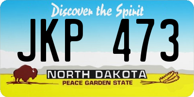 ND license plate JKP473