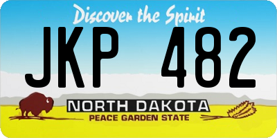 ND license plate JKP482