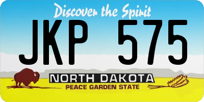 ND license plate JKP575