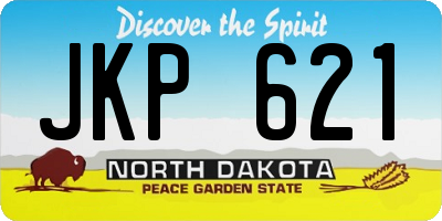 ND license plate JKP621