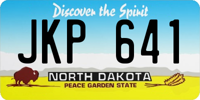 ND license plate JKP641
