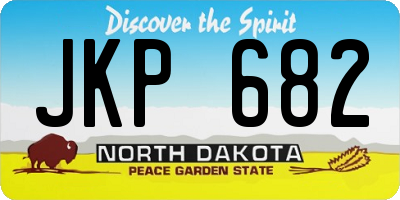ND license plate JKP682