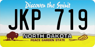 ND license plate JKP719