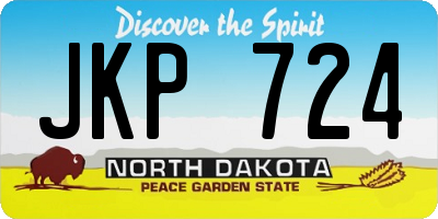 ND license plate JKP724
