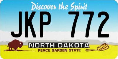 ND license plate JKP772