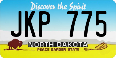 ND license plate JKP775