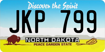 ND license plate JKP799