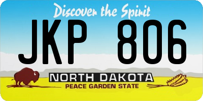 ND license plate JKP806