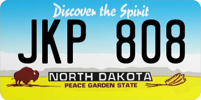 ND license plate JKP808