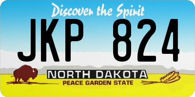 ND license plate JKP824