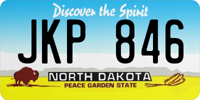 ND license plate JKP846