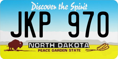 ND license plate JKP970