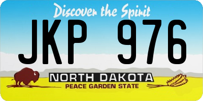 ND license plate JKP976