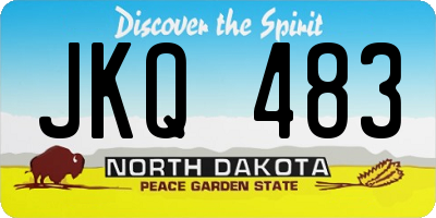 ND license plate JKQ483