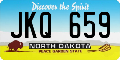 ND license plate JKQ659
