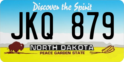 ND license plate JKQ879