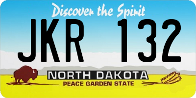 ND license plate JKR132