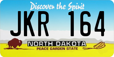 ND license plate JKR164