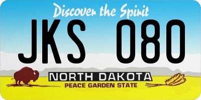 ND license plate JKS080