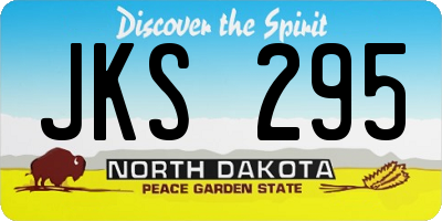 ND license plate JKS295