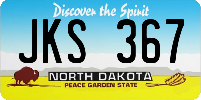 ND license plate JKS367