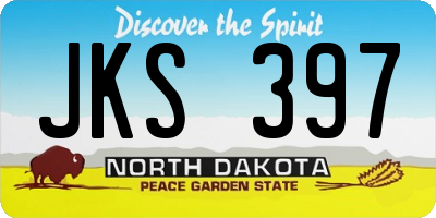ND license plate JKS397