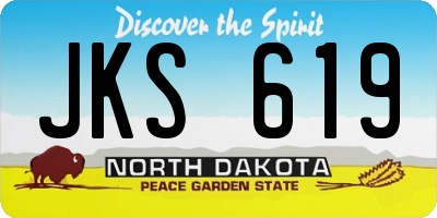 ND license plate JKS619