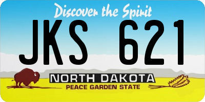 ND license plate JKS621