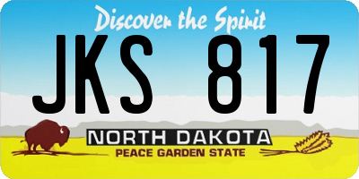 ND license plate JKS817