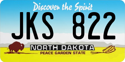 ND license plate JKS822