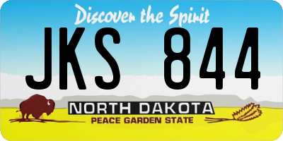 ND license plate JKS844