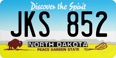 ND license plate JKS852
