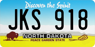 ND license plate JKS918