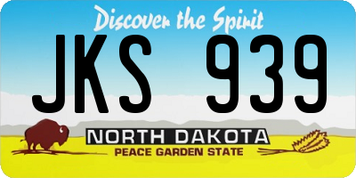 ND license plate JKS939