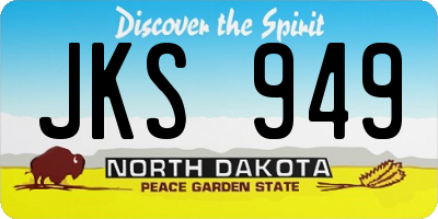 ND license plate JKS949
