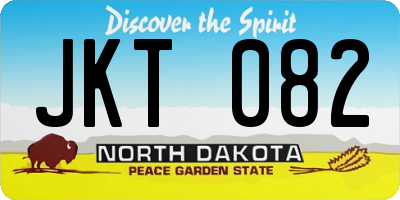 ND license plate JKT082