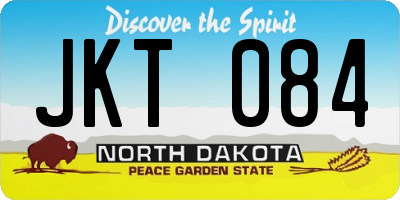 ND license plate JKT084