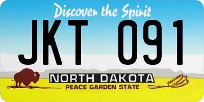 ND license plate JKT091