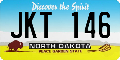 ND license plate JKT146