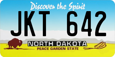 ND license plate JKT642