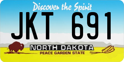 ND license plate JKT691
