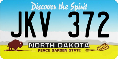 ND license plate JKV372