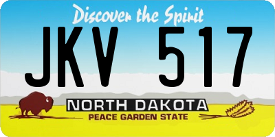 ND license plate JKV517