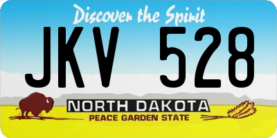 ND license plate JKV528
